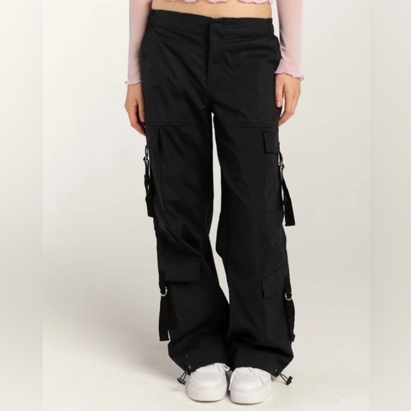 RSQ Mid Rise Double Cargo Pants New Nwt Medium - Picture 1 of 5
